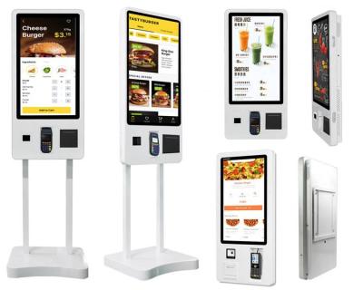 China 32 Inch Windows Touch Screen Restaurant / Android Self Ordering System Food Kiosk Restaurant for sale