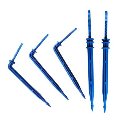 China High Efficiency Water-saving Plastic Stick 4 Branch Drip Straight&Bend Arrow Flow Device Farm Irrigation System For Cultivated Plants for sale