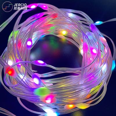 China String Light RGB 10LED/M Indoor Christmas LED String Light Outdoor Waterproof Holiday Light String For Decoration for sale