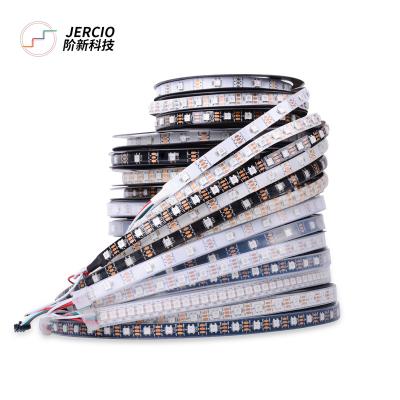 China JERCIO warehouse SK6812/WS2812/XT1511-RGB like ws2812b accessible 30/60/74/96/144leds/m DC5V LED strip for sale