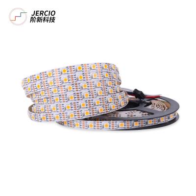 China Warehouse JERCIO SK9822 DC5V 30/60/144 LEDs/m High Transfer Rate Digital 5050 RGB Dual Line Led Strip Light for sale