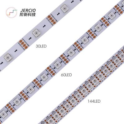 China Warehouse JERCIO SK9822 Similar APA102C 5050 RGB High Brightness Flexible Led Strip Smart Led Tape Led Light Strips Waterproof for sale