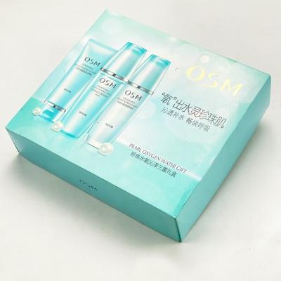 China Recycled Materials Customized Recyclable Material Top And Bottom Lid For Cosmetic Oil Cardboard Nail Polish Luxury Gift Box for sale