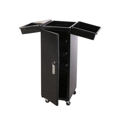 China - Good quality stainless steel ABS plastic beauty trolley series box with door hair dryer for sale