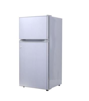 China Dual-temperature hot sale dc solar panel powered deep chest fridge freezers refrigerator price with dc 12v solar panel for sale