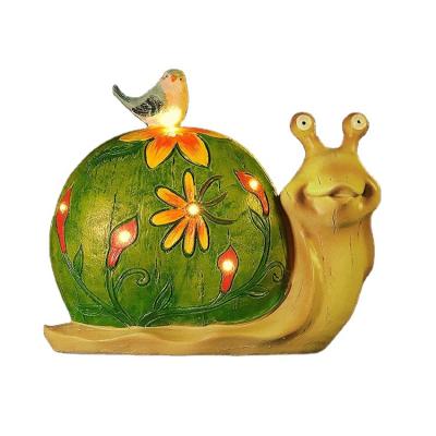 China Unique Solar Lamp Porcelain Resin Craft Figurine Turtle Garden Light Home Decor Guaranteed Quality for sale