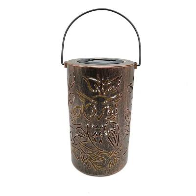 China Top Quality Garden Solar Power Widely Used Cylindrical Hanging Light Garden Lamps for sale