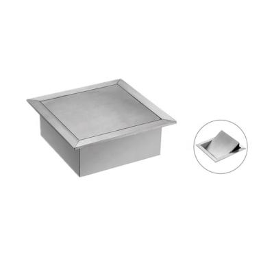 China Kitchen Over Lid Swing LQS Classic Simple Fashionable Square Waste Container Under Countertop Swing Lid Waste Bin for sale