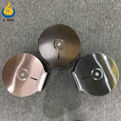 China Fashionable simple design; Hot - Sale Different Color Styles Stainless Steel Jumbo Roll Toilet Paper Towel Red Bronze Dispenser For Bathroom for sale