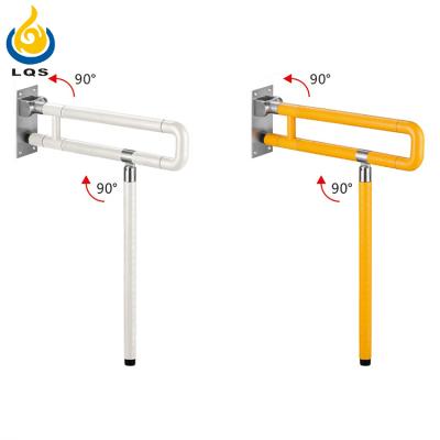 China Modern Stainless Steel Bathroom Leg Safety Products U Shaped Grab Rail Foldable ABS Grab Bar For Handicapped for sale