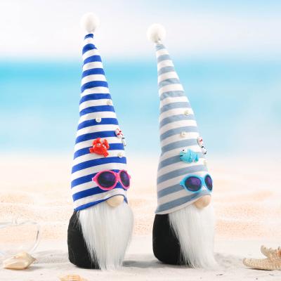 China New Cloth Summer Beach Decor Sunglasses For Gnomes Doll Sunglasses Blue Faceless Doll for sale