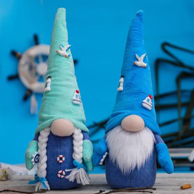 China Home Cloth Border New Products Blue Gnome Stone For Summer Seagull Decoration Party Game Prizes for sale