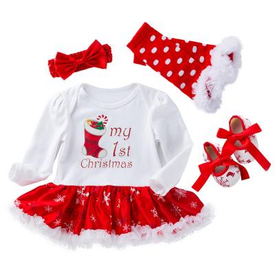 China Breathable My 1st Baby Christmas Dress Christmas Party Dresses 2021 Gift Ideas For Her for sale