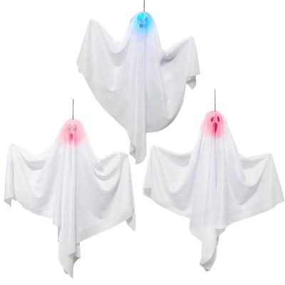 China Halloween Decoration Halloween Decorations Outdoor Glowing White Horror Hanging Ghost Halloween Hanging Decor for sale