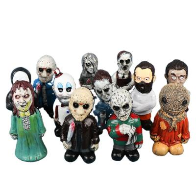 China Halloween Horror Zombie Garden Gnomes Resin Ornaments Halloween Gnomes Ornaments Decoration Crafts for sale