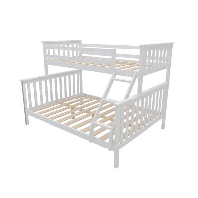 China Single Bunk Bed (Others) Solid Wood Top Adjustable Customized Solid Wood Bunk Bed Kids And Bottom Splicing Bed for sale