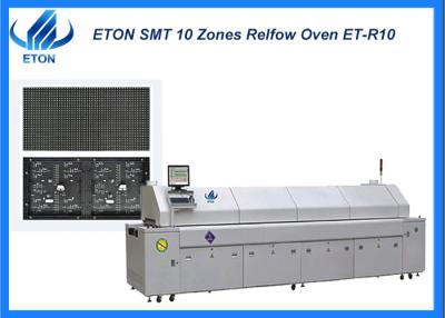 China Solución de línea SMT 10 zonas para soldadura de PCB 3900MM longitud de la zona de calentamiento en venta