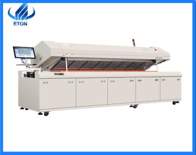 China Reflow Oven Machine 40kw de SMT das zonas do PC 8 do PLC garantia de 1 ano à venda