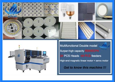 中国 smtの生産ラインの高速90000CPH SMDの表面の台紙の一突きそして場所機械 販売のため