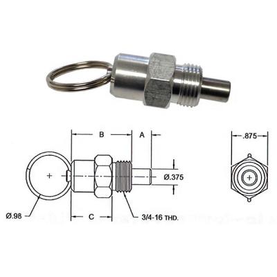 China OEM Custom Service Provided Stainless steel Spring loaded pull action latch pin for sale