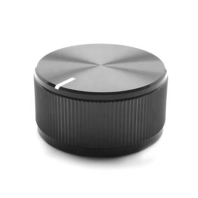 China CNC Machined Black Solid Aluminum Knurling Knob 16 x 32mm for sale