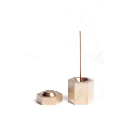 China Modern Style Brass Hexagon Incense Burner for sale