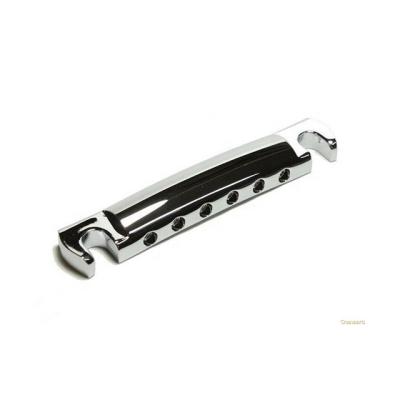 China CNC Machined 7075 aluminum stop bar guitar tailpiece with Ni-Plating for sale