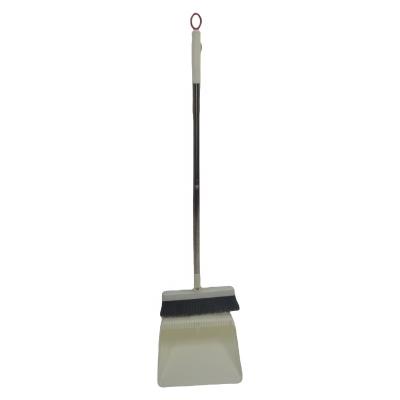 China Eco-friendly  Smooth  Straight Durable Hot Selling Cleaning Supplies Foldable Broom And Dustpan Set Plastic Brooms & Dustpans for sale