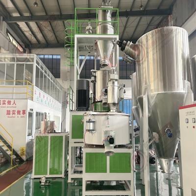 China Automatic Plastic PVC compounding powder mixing additives weighing dosing plant à venda