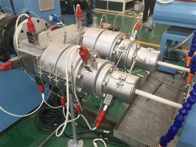 China Doppelte elektrische Durchzugspvc-Rohr-Fertigungsstraße 16 - 40mm Rohr-Durchmesser zu verkaufen