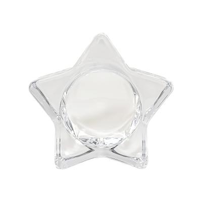 China Household Products Manufacturer wholesale New Custom Design Unique Shaped 0.6oz Empty Small Glass Candle Jars Candle Container for sale