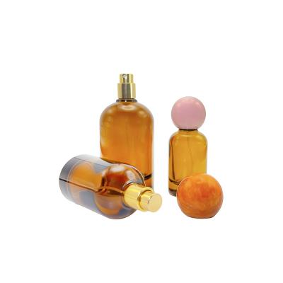 China Cosmetic Wholesale Manufacturer Custom Round Cylinder Shaped 30ml 50ml 100ml Spray Atomizer Luxury  Fragrance Perfume Glass Bottle for sale