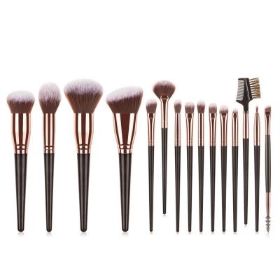 China Angular Blush 15 Soft High Quality Private Label Vegan Catchable Professional Makeup Set Brush For Face Brochas De Rostro for sale