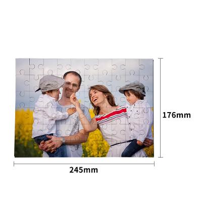 China DIY TOY MDF Blank JiCustom Logo Printing Size Jigsaw Paper Jigsaw Puzzle Sublimation Blank Custom Gift Sublimation for sale