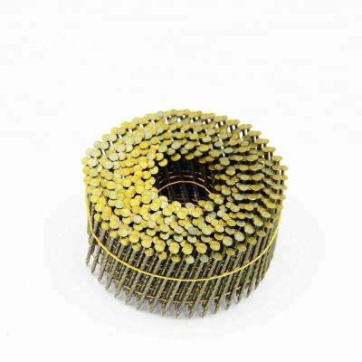 China factory directly supply helical rolled wire coil nails for pallet making for sale