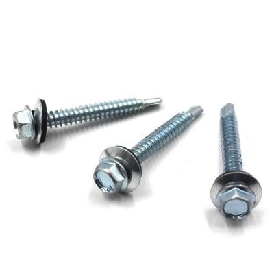 China Hex Washer Head External Hex Drive Patta Self Drilling Screws for steel zu verkaufen