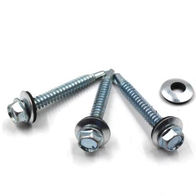 Китай hex head SDS Screw Self Drilling Screw with EPDM Rubber Washer Roofing Screw продается