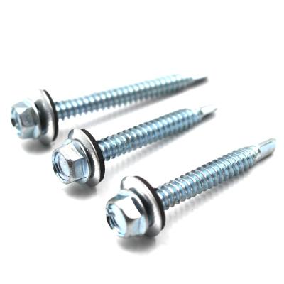 Китай galvanized hex head self drilling screws for metal roofing with EPDM washer продается