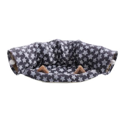 China Stored Hot Selling Outdoor Folding Portable 4 Way Pet Toy Cat Tunnel for sale