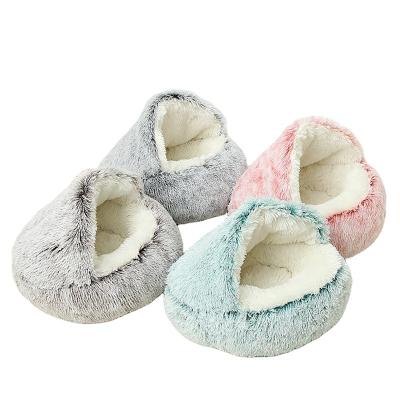 China Sustainable Pet Bed With Washable Cover Donut Cat And Dog Sofa Bed for sale