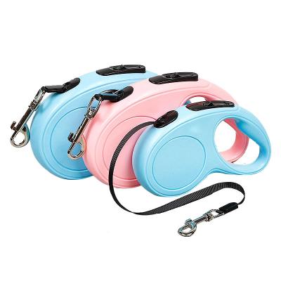 China New Type Pink / Blue Plastic Retractable Plastic Dog Leashes Cost Effective Prices for sale