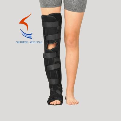 China High quality black flannel cotton leg knee ankle protection brace for sale