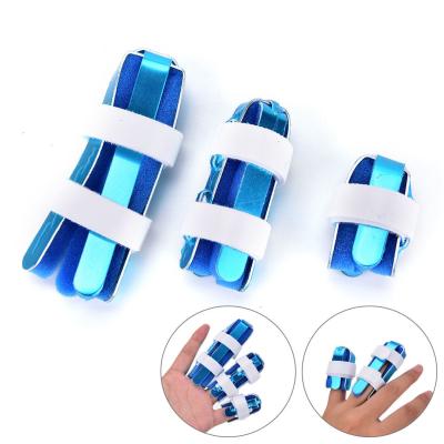 China Aluminum hand brace splint S M L size with soft foam finger support manufacturer for sale