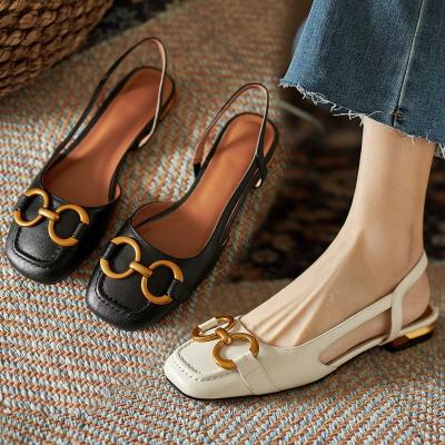 China Fashion Trend Summer New High Heels Women's Shoes With Open Toe Suede Sexy Word Buckle Women Sandals Ankle Strap Rome Shoes for sale