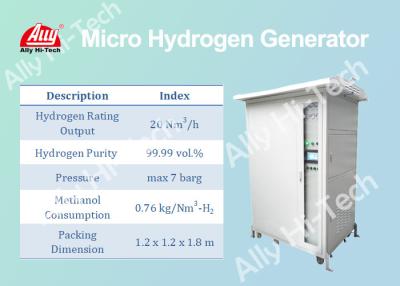 China 20 Micro- van Nm3/h-Hydrogenerator, Duurzame Industriële Waterstofgenerator Te koop