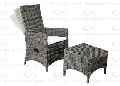 China Outdoor Reclining Lounge Chair Garden Deep Seat High Back Rattan Chairs for sale