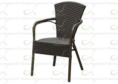 China Outdoor Dining Chairs Commercial Outside Restaurant Chair Aluminum Bamboo Look for sale