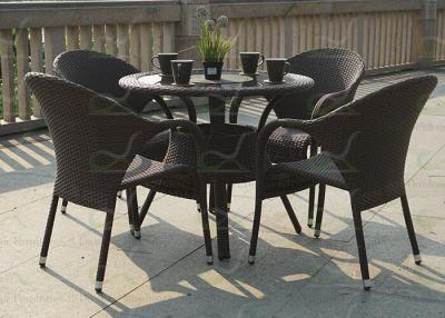 China Outdoor Dining Sets Garden Rattan Setting Patio Furniture for 4 People for sale