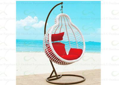 China Outdoor Hanging Chairs Indoor Outdoor Rattan Hanging Chair Round Shape for sale