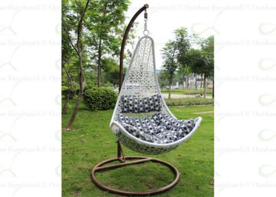 China Outdoor Hanging Chairs Wicker Hanging Chair Outdoor Swing Seat with Cushion for sale